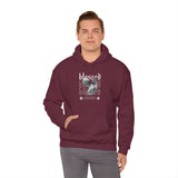Blessed Angel Statue Graphic Unisex Heavy Blend Hooded Sweatshirt Gothic Streetwear Aesthetic Spiritual Bold Artistic Fashion Hoodie