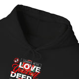 Love Yourself Deep Unisex Heavy Blend Hooded Sweatshirt Self Love Graphic Hoodie Rose Motivational Quote Streetwear Positive Affirmation Fashion Empowerment Apparel
