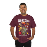 Blossoms Floral Graphic Unisex Heavy Cotton Tee Comfortable Streetwear Timeless Charm Motivational Nature Inspired T Shirt Perfect Gift for Garden Lovers Friends Birthdays Casual Everyday Wear