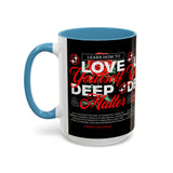 Love Yourself Deep Accent Coffee Mug 11oz 15oz Self Love Motivational Quote Cup Rose Graphic Positive Affirmation Daily Inspiration Empowerment Gift Mug