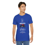 Italian Streetfighter Inspired Naked Motorcycle Graphic Unisex Heavy Cotton Tee Premium Racing Streetwear T Shirt for Riders Bikers Enthusiasts Everyday Wear