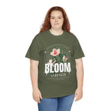 Bloom Stronger Floral Graphic Unisex Heavy Cotton Tee Comfortable Motivational Streetwear Inspirational Empowerment T Shirt Perfect Gift for Nature Lovers Self Growth Casual Wear