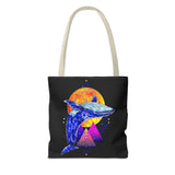 Ballena Cosmic Whale Art Eco Tote Bag Vibrant Geometric Ocean Design Durable Canvas Reusable Shopping Bag Premium Artistic Streetwear Accessory Perfect Gift for Nature Lovers Dreamers and Creative Thinkers
