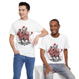 Legends On Court Unisex Heavy Cotton Tee Basketball Streetwear Graphic T Shirt Vibrant Athletic Art Design Perfect Gift For Sports Fans Players Gymwear Festivals And Urban Fashion Lovers