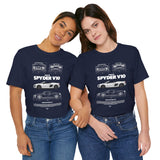 Audi R8 Spyder Inspired Illustrated Luxury Supercar Graphic T Shirt German Performance Convertible Sports Car Streetwear Racing Lifestyle Unisex Tee Gift For Exotic Car Enthusiasts