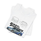 Nissan Skyline R34 GTR Inspired Illustrated JDM Performance Sports Car Graphic T Shirt Japanese Turbo Street Racing Automotive Streetwear Iconic 90s Car Culture Gift For JDM Enthusiasts