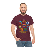 Kundalini Yoga Chakra Graphic T Shirt Awaken The Power Inside You Spiritual Meditation Seven Chakras Sahasrara Muladhara Anahata Yoga Wear Unisex Fitness Wellness Festival Gift India