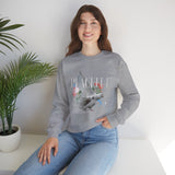 Peaceful Dove Floral Crewneck Sweatshirt Comfortable Unisex Pullover Motivational Streetwear Bold Graphic Design Symbol of Peace Perfect Gift for Friends Birthdays Cozy Days Casual Wear