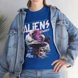 Aliens Exist UFO Graphic Unisex Heavy Cotton Tee Sci Fi Streetwear T Shirt Extraterrestrial Space Alien Design