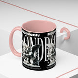 Heavenly Bond Accent Coffee Mug 11oz 15oz Angel And Lion Statue Spiritual Artistic Graphic Ceramic Cup Bold Motivational Streetwear Inspired Fashion Drinkware