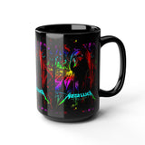 Reaper Of Neon Flames Mug 11oz 15oz Vibrant Gothic Energy Ceramic Coffee Cup Cosmic Skull Artwork Perfect Gift For Artists Dreamers And Night Rebels