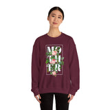 Mother Floral Crewneck Sweatshirt Comfortable Unisex Pullover Bold Typography Botanical Graphic Streetwear Gift For Mom Mother’s Day Birthday Cozy Everyday Wear