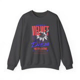 Velvet Dream The Collective Crewneck Sweatshirt Comfortable Unisex Pullover Bold Typography Graphic Artistic Streetwear Fashion Cozy Everyday Wear Perfect Gift for Creatives Dreamers and Trendsetters