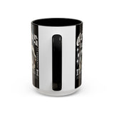 Cronus The Dark Sovereign Accent Coffee Mug 11oz 15oz Greek Mythology Statue Graphic Gothic Streetwear Bold Artistic Ceramic Cup