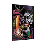 Jocker Sinister Grin Glossy Poster Dark Gothic Wall Art Psychological Expression Bold Horror Design Cinematic Home Decor Collector Piece For Visionary Creatives And Fearless Souls