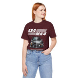Dual Turbo Street Machine Graphic Unisex Heavy Cotton Tee High Performance Racing Car Split Design Shirt for Speed Lovers
