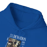 Fearless Devotion Unisex Heavy Blend Hooded Sweatshirt Loyalty Commitment Courage Graphic Streetwear Pullover Hoodie