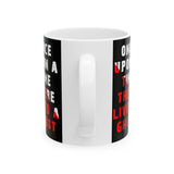 Unisex Once Upon A Time There Lived A Ghost Ceramic Coffee Mug Horror Graphic Cup Spooky Paranormal Gothic Halloween Inspired Scary Storytelling Drinkware