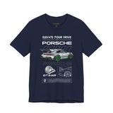 GT3 RS Inspired Track Performance Sports Car Graphic T Shirt Luxury Racing Aesthetic Streetwear Unisex Tee High Speed Motorsport Auto Art Fashion