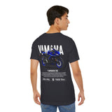 R3 Inspired Sport Motorcycle Art Unisex Heavy Cotton Tee Dynamic Streetwear Graphic for Riders and Moto Enthusiasts