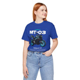 MT03 Inspired Lightweight Street Motorcycle Art Unisex Heavy Cotton Tee Bold Rider Graphic Streetwear Apparel