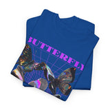 Butterfly Holographic Graphic Black Unisex Heavy Cotton bT Shirt Where Elegance Takes Flight Aesthetic Trendy Streetwear Fashion Outfit