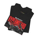 Italian Supermoto Inspired Hypermotard Style Motorcycle Graphic Unisex Heavy Cotton Tee Premium Racing Streetwear T Shirt for Riders Bikers Enthusiasts and Everyday Wear