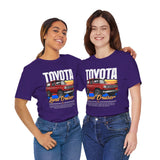 Toyota Land Cruiser Classic Off Road SUV Inspired Illustrated 4x4 Adventure Graphic T Shirt Vintage Overland Utility Vehicle Automotive Streetwear Rugged Travel Lifestyle Gift For SUV Enthusiasts