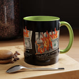 Money Is Not Just Currency Burning Dollar Graphic Accent Coffee Mug 11oz 15oz Hustler Motivational Cash Fire Design
