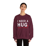 I Need A Huge Amount Of Money Unisex Crewneck Sweatshirt Funny Motivational Graphic Pullover Entrepreneur Hustle Wealth Inspired Casual Streetwear