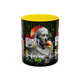 Wicked Supreme Accent Coffee Mug 11oz 15oz Statue Art Graphic Cup Supreme Inspired Streetwear Bust Design Bold Daily Motivation Ceramic Gift Drinkware