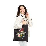 You Can Be Whatever Motivational Tote Bag Durable Eco Friendly Reusable Cotton Carryall Bold Floral Empowerment Design Perfect Gift for Women Friends Shoppers and Dreamers