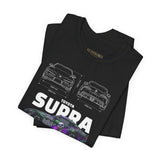 Graffiti Street Art A90 Tuner Car Graphic Unisex Heavy Cotton Tee for Drift Fans Performance Lovers and Urban Streetwear Style