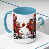 Legends On Court Ceramic Mug Basketball Gift For Sports Fans Gym Lovers Urban Lifestyle Drinkware Bold Streetwear Design Perfect For Coffee Tea And Everyday Motivation