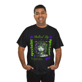 Stalked By Spectator Cyberpunk Graphic Unisex Heavy Cotton Tee Japanese Anime Glitch Streetwear T Shirt