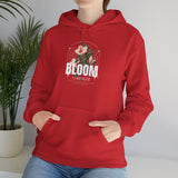 Bloom Stronger Floral Graphic Hoodie Comfortable Unisex Sweatshirt Motivational Streetwear Inspirational Empowerment Design for Self Growth Resilience Perfect Gift for Friends Birthdays Cozy Days Casual Wear