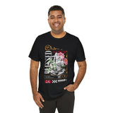 Blessed Praying Hands Floral Christian Graphic Unisex Jersey Short Sleeve Tee Faith Inspired Religious Streetwear Bold Motivational T Shirt