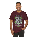Money Mindset Unisex Jersey Short Sleeve Tee Graphic Black T Shirt Hustle Grind Wealth Entrepreneur Motivational Streetwear Bold Artistic Fashion Outfit