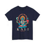 Kali Goddess Unisex Heavy Cotton T Shirt Hindu Spiritual Graphic Tee Maa Kali Mahakali Divine Shakti Protector Destroyer Of Evil Indian Mythology Devotional Streetwear Festival Wear Gift For Navratri...