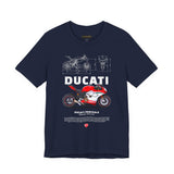 Italian Superbike Panigale Style Racing Motorcycle Graphic Unisex Heavy Cotton Tee Premium Streetwear T Shirt for Riders Bikers Enthusiasts and Everyday Wear