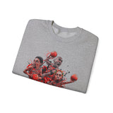 Legends On Court Unisex Heavy Blend Crewneck Sweatshirt Basketball Streetwear Athletic Graphic Pullover Bold Sports Design Perfect Gift For Gym Lovers Urban Fashion Festivals And Basketball Fans