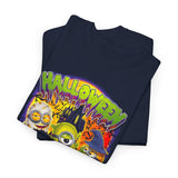 Halloween Cartoon Monsters Unisex Heavy Cotton Tee Fun Party Streetwear Spooky Graphic Shirt Perfect for Costume Nights and Fall Vibes