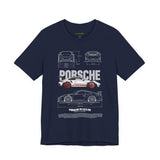 High Performance Track Racer Blueprint Art Unisex Heavy Cotton Tee Streetwear Motorsport Enthusiast Graphic Shirt