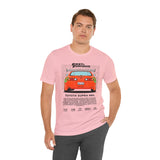 Legendary Orange Street Machine Rear View Unisex Heavy Cotton Tee Powerful JDM Inspired Car Art Graphic Shirt for Collectors and Gearheads