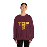 TopG Graphic Unisex Heavy Blend Crewneck Sweatshirt Motivational Hustler Streetwear Fitness Entrepreneur Alpha Mindset Pullover
