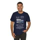 Street Racing Blueprint Car Design Unisex Jersey Short Sleeve Tee High Performance Style Premium Comfort Everyday Wear Perfect Gift For Car Lovers And Speed Enthusiasts