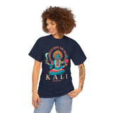 Kali Goddess Unisex Heavy Cotton T Shirt Hindu Spiritual Graphic Tee Maa Kali Mahakali Divine Shakti Protector Destroyer Of Evil Indian Mythology Devotional Streetwear Festival Wear Gift For Navratri...