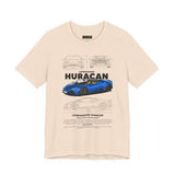 Exotic Blue Supercar Roadster Blueprint Art Unisex Heavy Cotton Tee Premium Streetwear Car Enthusiast Gift Performance Inspired Design Shirt