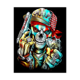 Skeleton Hustler Premium Poster Bold Street Art Wall Decor for Fearless Dreamers, Hustlers, and Visionaries