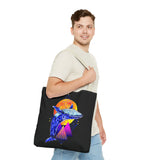 Ballena Cosmic Whale Art Eco Tote Bag Vibrant Geometric Ocean Design Durable Canvas Reusable Shopping Bag Premium Artistic Streetwear Accessory Perfect Gift for Nature Lovers Dreamers and Creative Thinkers